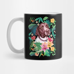 Tropical German Shorthaired Pointer Mug